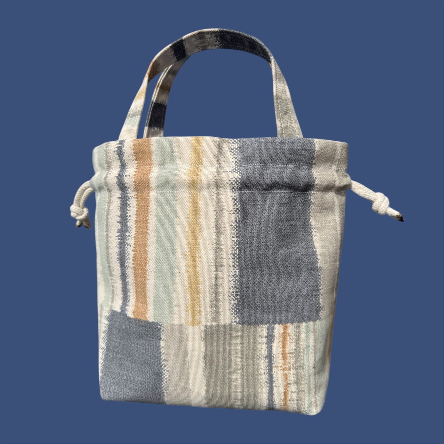 Small Drawstring Bag -Stripes