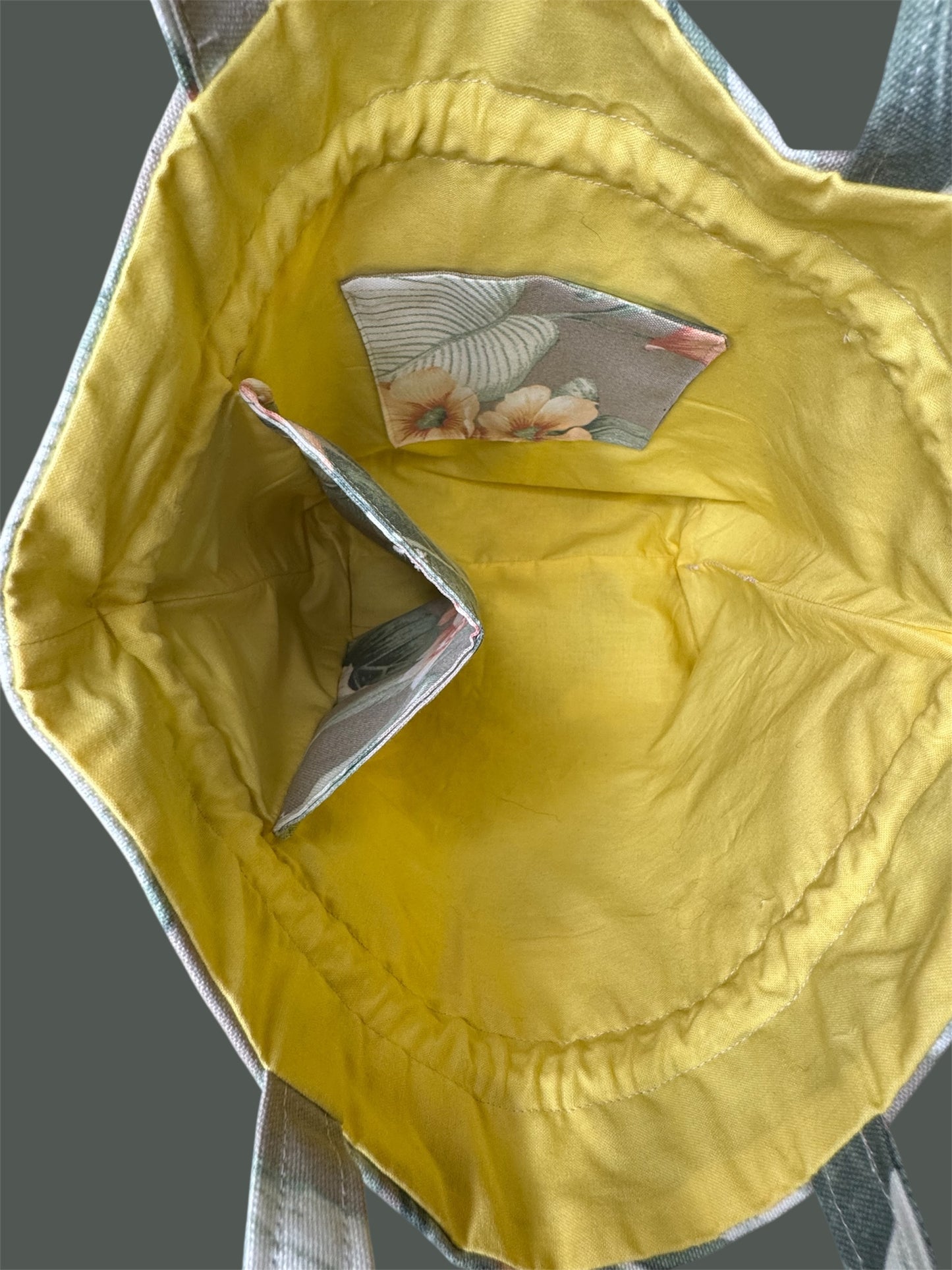 Large Drawstring Bag with Bottle Holder