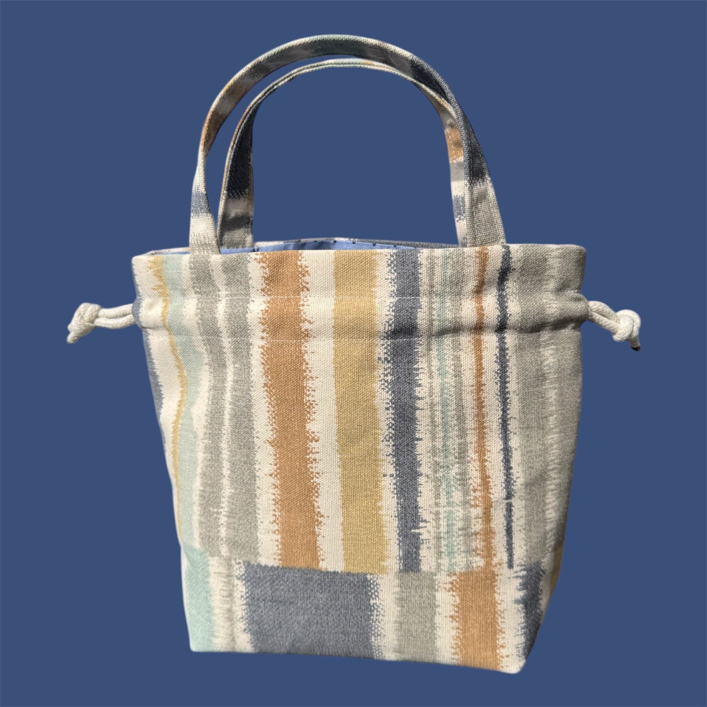 Small Drawstring Bag -Stripes