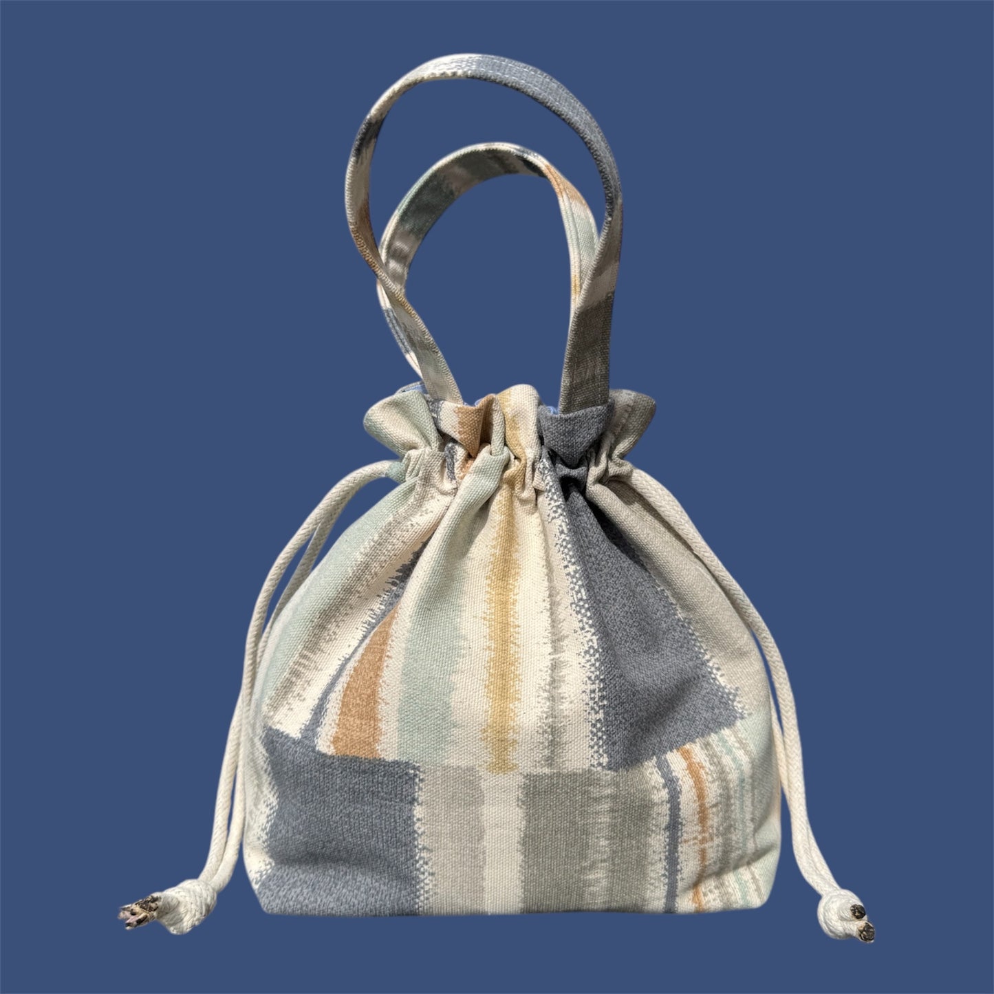 Small Drawstring Bag -Stripes