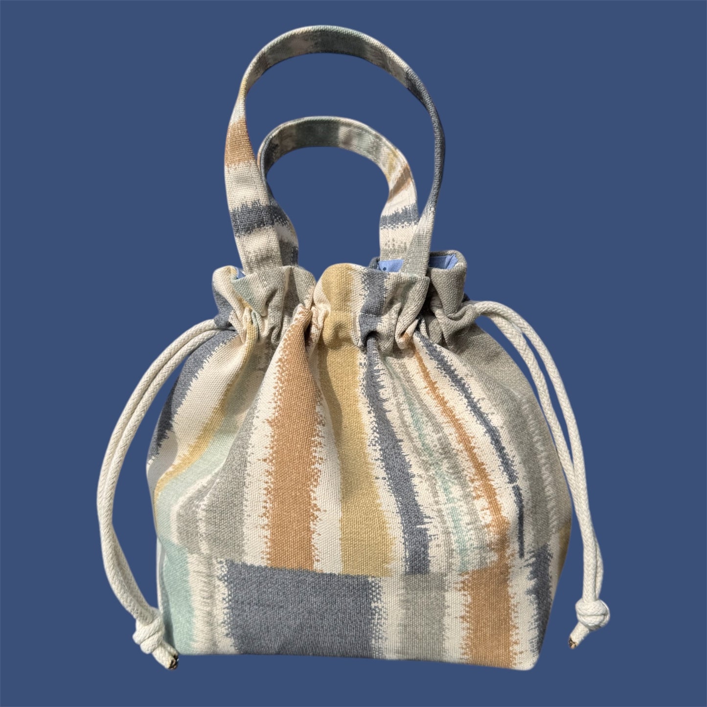 Small Drawstring Bag -Stripes
