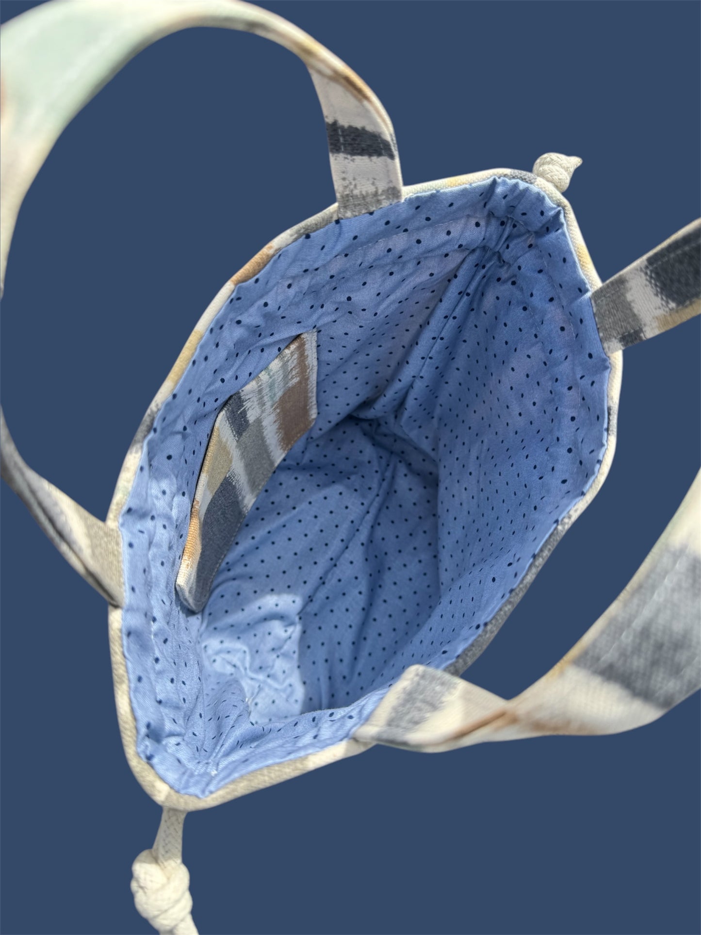 Small Drawstring Bag -Stripes