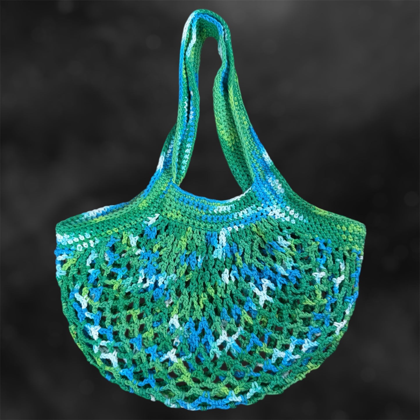 Greens & Blues Mesh Market Bag