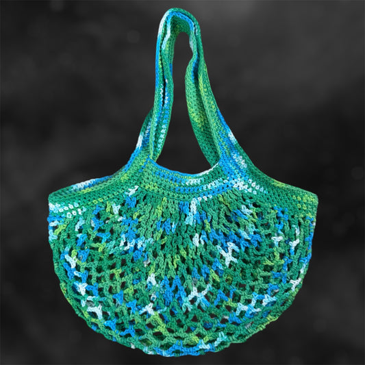 Greens & Blues Mesh Market Bag