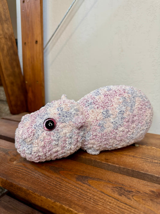 Frosted Pink Hippo Stuffie